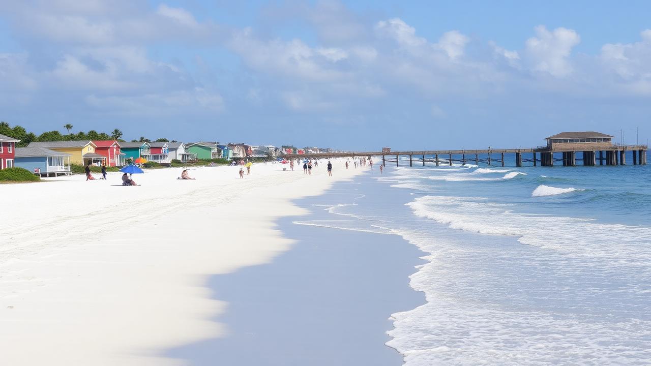 Fort Myers Beach Florida soft white sand and gentle Gulf waves